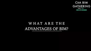 Advantages of BIM