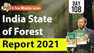 Few Minute Series || 25 February 2022 || India State of Forest Report 2021 || UPSC IAS ||