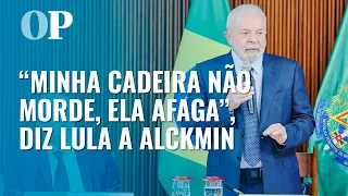 Lula diz que Alckmin não quis sentar em sua cadeira quando ele viajou