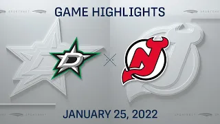 NHL Highlights | Stars vs. Devils - Jan 25, 2022