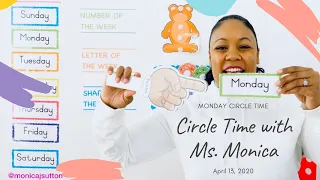 Monday - Preschool Circle Time - Learn at Home - Monday 4/13