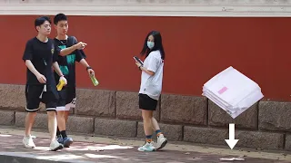 When Girl Drops Sanitary Pads on the Street | Social Experiment