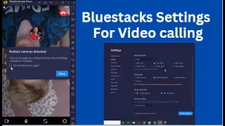 Complete Bluestacks Settings for video calling  with recorded video on Instagram Using manycam