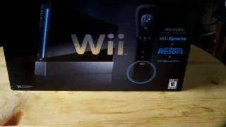 BLACK NINTENDO WII UNBOXING!!!