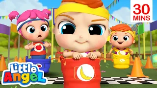 Who's Gonna Win? | Let’s Race, Race, Race! + More Nursery Rhymes | Little Angel Kids Songs