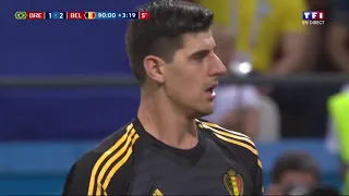 BRE - BEL (2018) : La parade décisive de Courtois face à Neymar. - 06/07/18 -