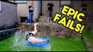 TRY NOT TO LAUGH - SUMMER POOL & WATER SLIDE Fails Compilation | Funny Vines Videos July 2020