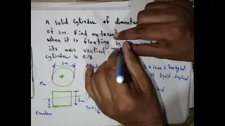 Numerical on metacentric height | Exercise Q No.10 RK Bansal