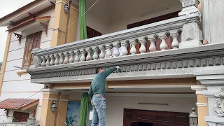 Amazing Techniques Construction For Installing & Decorate The Concrete Railings