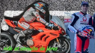 Jorge martin and johan zarco ride with ducati panigale at circuito de jerez