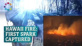 Hawaii wildfire source caught on camera in flash of light