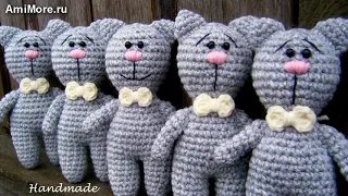 Амигуруми: схема Котики. Игрушки вязаные крючком - Free crochet patterns.