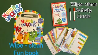 Number blocks wipe and clean fun book and wipe clean activity cards 👍😀😍