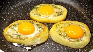 1 potato 3 eggs. Just add eggs to potatoes! Tasty potato recipe!