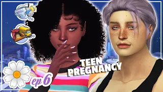 my TEENAGE sister is PREGNANT?!🍼SIMS IN BLOOM CHALLENGE!💜Lavender #6