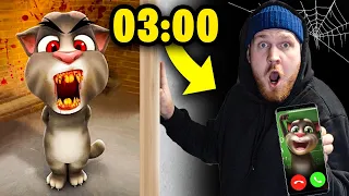 ZADZWONIŁEM DO STRASZNEGO TALKING TOM po RAZ PIERWSZY o 03:00 w NOCY!