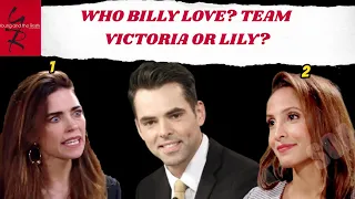 CBS Young And The Restless Spoilers Who will make Billy really happy? Team Lily or Victoria?