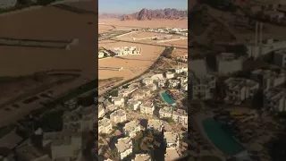 Посадка самолёта в Шарм Эль Шейхе Египет