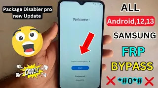 All Samsung Android 12/13 || frp bypass || Without pc || Package Disabler Pro latest Version