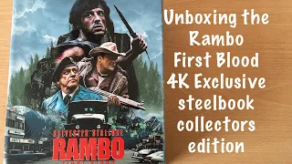 Unboxing the Rambo “First Blood” 4K Zavvi Exclusive steelbook collectors edition