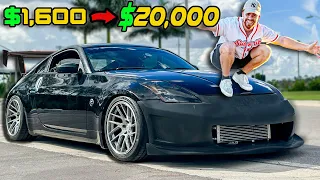 Turning My CHEAP $1600 Nissan 350z into a Perfect $20,000 Twin Turbo 350z!!