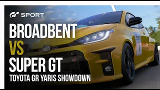 Jimmy Broadbent vs Super GT in Toyota GR Yaris showdown