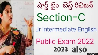 Section- C Jr Intermediate English. Q.No: 8,9,10 and 12.