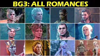 BG3: All Romances & Kissing Scenes | Baldur's Gate 3