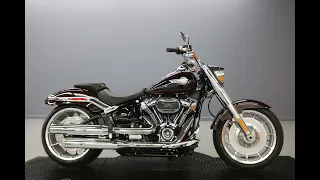New 2022 FLFBS Softail Fat Boy Harley-Davidson Midnight Crimson/Vivid Black Color New Wheel Design