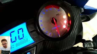 TVS Apache RTR 160/180 petrol warning light.कितना पेट्रोल बचा है ! How much petrol you have?