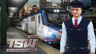 Мэддисон водит Нью-Йоркскую электричку в игре Train Sim World