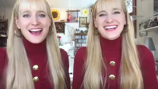 Christmas Concert 2021 - Interview with Camille and Kennerly Kitt  #harp #harptwins