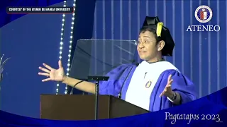 Maria Ressa receives honorary degree from Ateneo, delivers commencement speech