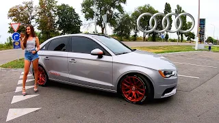 Audi A3 400hp. Авто из Америки. Audi на Лабутенах. Mary in Red.  Fast Cars Dnepr