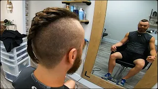Getting a Viking Haircut & Beard Trim!
