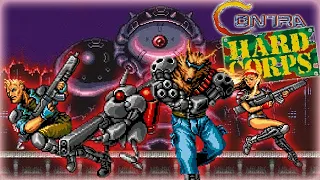 Contra Hard Corps SEGA Walkthrough (No Death, All Endings) #contra #contrahardcorps  #coastcontra