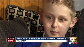 Miracle boy survives near-death experience