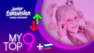 Junior Eurovision 2021 - My Top 09 (So Far)