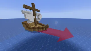 Making a moving boat with command blocks!