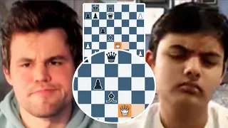 World Chess Champion vs Youngest Grandmaster in the History - Magnus Carlsen vs Mishra 2022