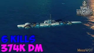 World of WarShips | Sea Lion | 6 KILLS | 274K Damage - Replay Gameplay 1080p 60 fps