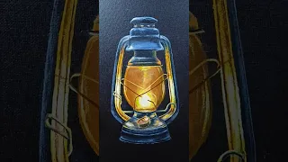 Realistic Lantern Painting || Acrylic painting || @artyourself #acrylicpainting #paintingoncanvas