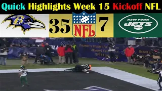 NFL Highlights Quick Week 15  : Jets VS Ravens | NFL Season (13/12/2019)
