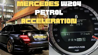 Mercedes W204 Petrol Acceleration - C180 vs C200 vs C250 vs C280 vs C300 vs C350 vs C63 AMG