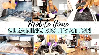 Small Kitchen Deep Cleaning Motivation|Mobile Home Clean With Me|Declutter + Dinner Recipe