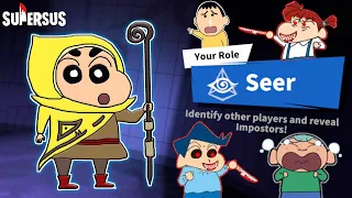 Shinchan became seer and found imposters in super sus 😱🔥 | shinchan playing among us 3d 😂🔥 | funny