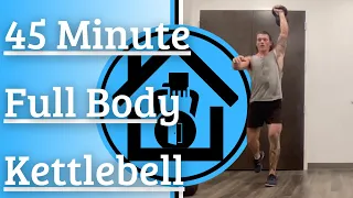 45 Minute Full Body Kettlebell Workout (Descending Ladder & Hip Stability)