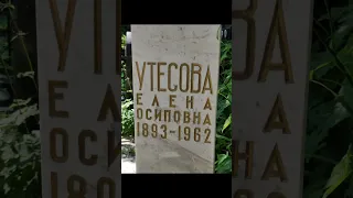 Могила жены певца Леонида Утёсова - Елены Осиповны на Востряковском кладбище в Москве