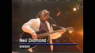 Shirley Eder with Neil Diamond interview before 1989 show