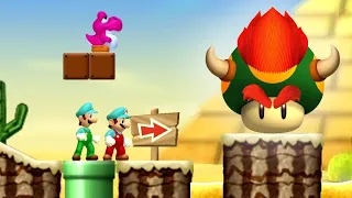 Newer Super Mario Bros. Wii - Rescue The Princess - 03 - 2 Player Co-Op Walkthrough